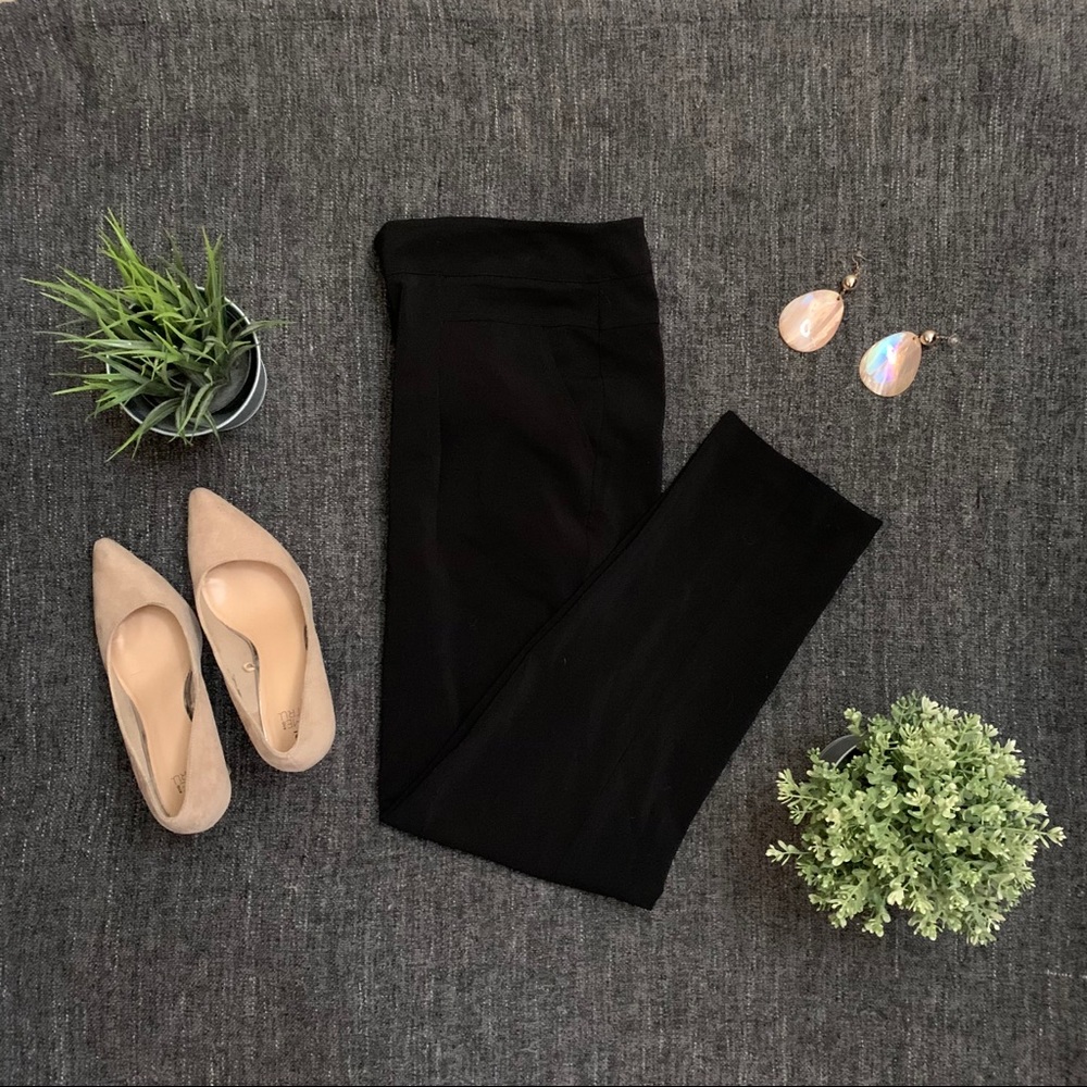 Forever 21, Skinny/Straight Leg Black Slacks